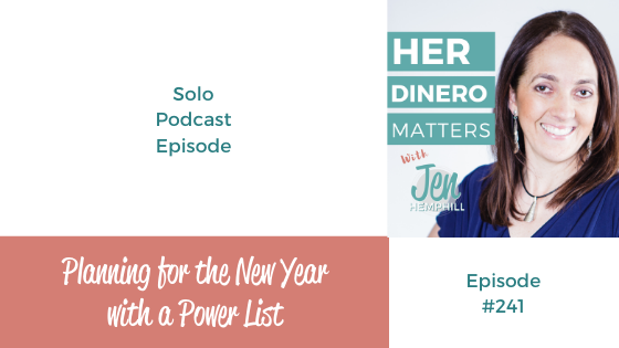 HDM 241: Planning for the New Year with a Power List